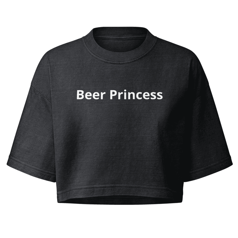 Women’s cropped tee "Beer Princess" tees